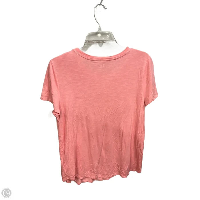 Top Short Sleeve Basic By Gap In Pink, Size: M