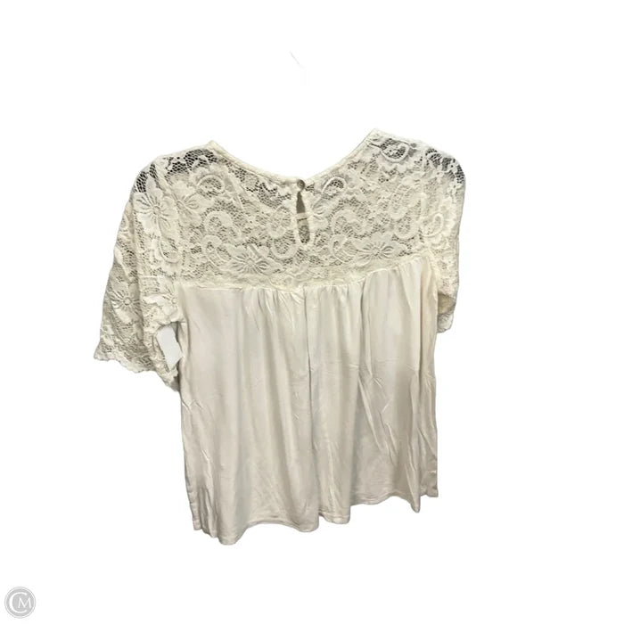 Top Short Sleeve Basic By Green Envelope In White, Size: S
