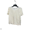 Top Short Sleeve Basic By J. Crew In Striped Pattern, Size: Xl