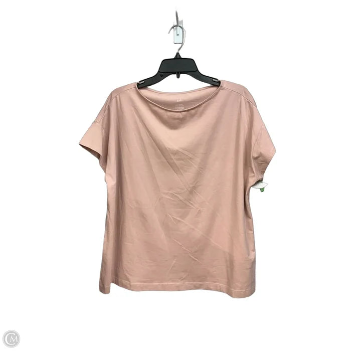 Top Short Sleeve Basic By J. Jill In Pink, Size: Xl