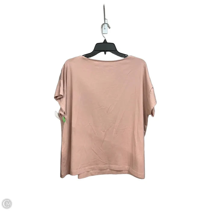 Top Short Sleeve Basic By J. Jill In Pink, Size: Xl