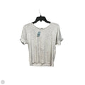 Top Short Sleeve Basic By Loft In Grey, Size: Xxsp