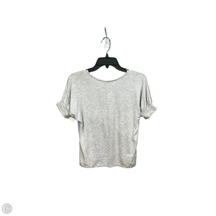 Top Short Sleeve Basic By Loft In Grey, Size: Xxsp
