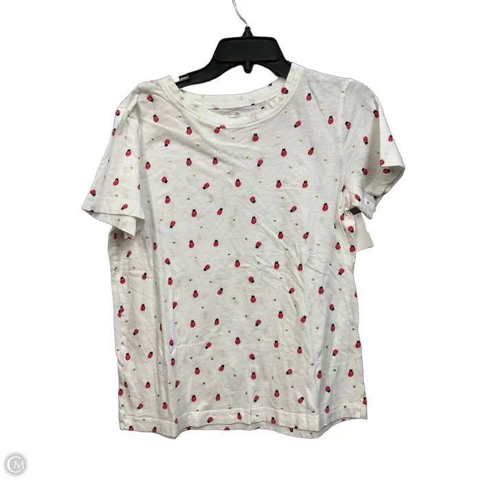 Top Short Sleeve Basic By Loft In White, Size: M