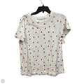 Top Short Sleeve Basic By Loft In White, Size: M