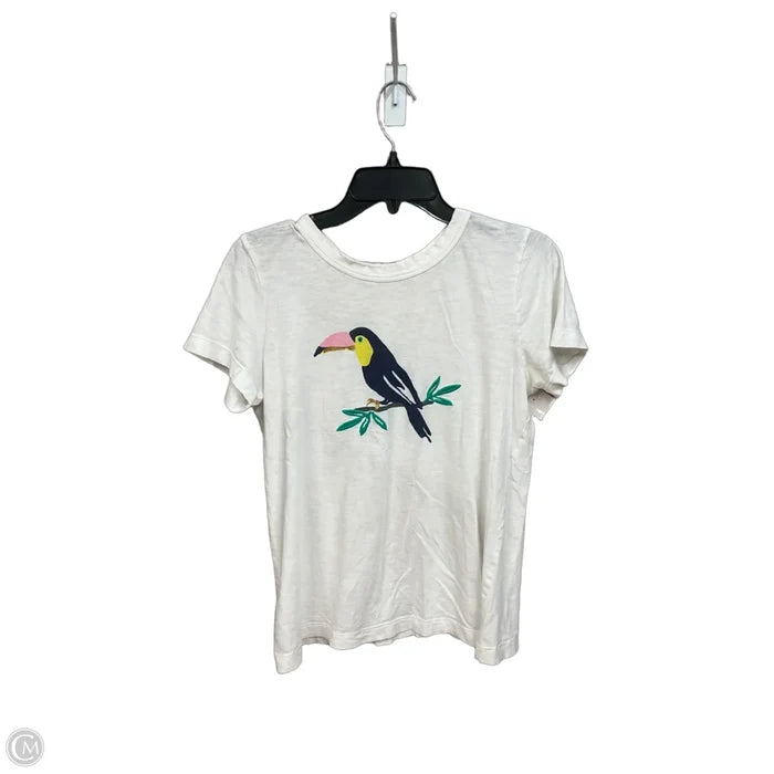 Top Short Sleeve Basic By Loft In White, Size: S