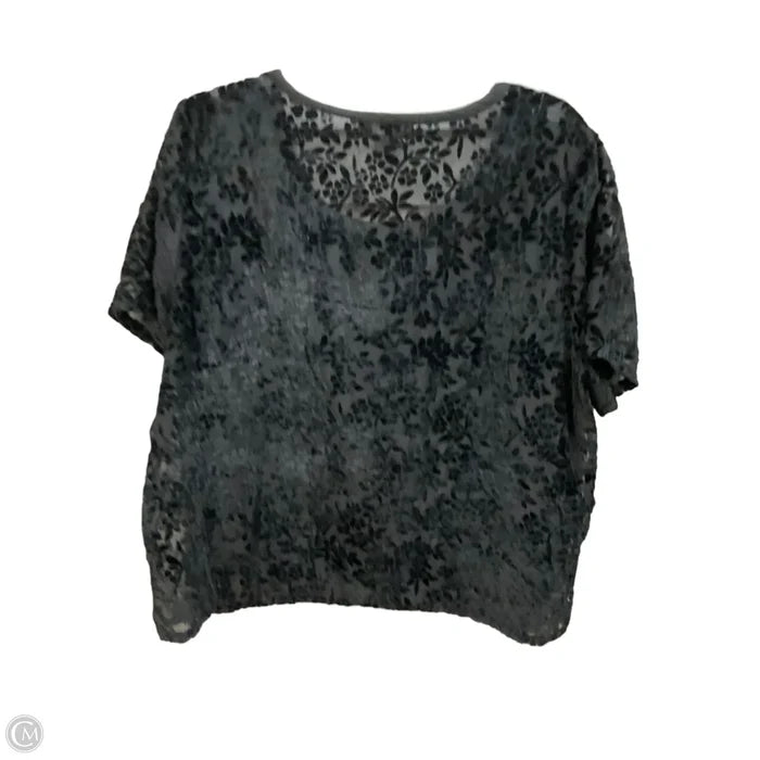 Top Short Sleeve Basic By Lucky Brand In Black, Size: Xl