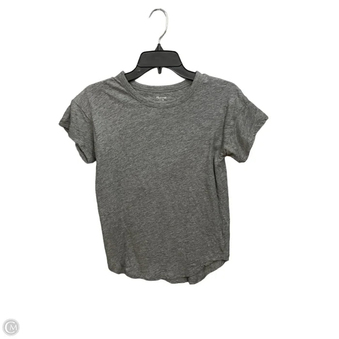 Top Short Sleeve Basic By Madewell In Grey, Size: Xs