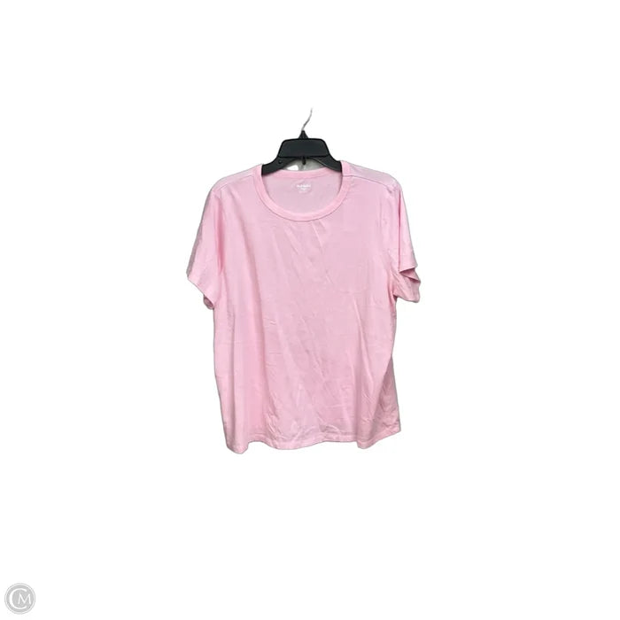 Top Short Sleeve Basic By Old Navy In Pink, Size: Xl