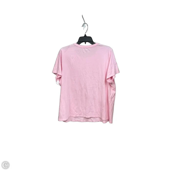 Top Short Sleeve Basic By Old Navy In Pink, Size: Xl