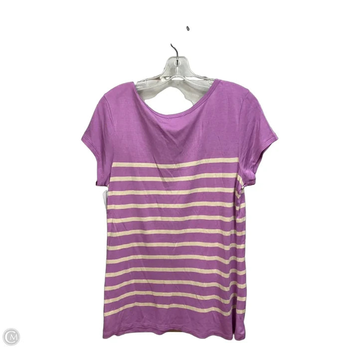 Top Short Sleeve Basic By Old Navy In Purple, Size: L