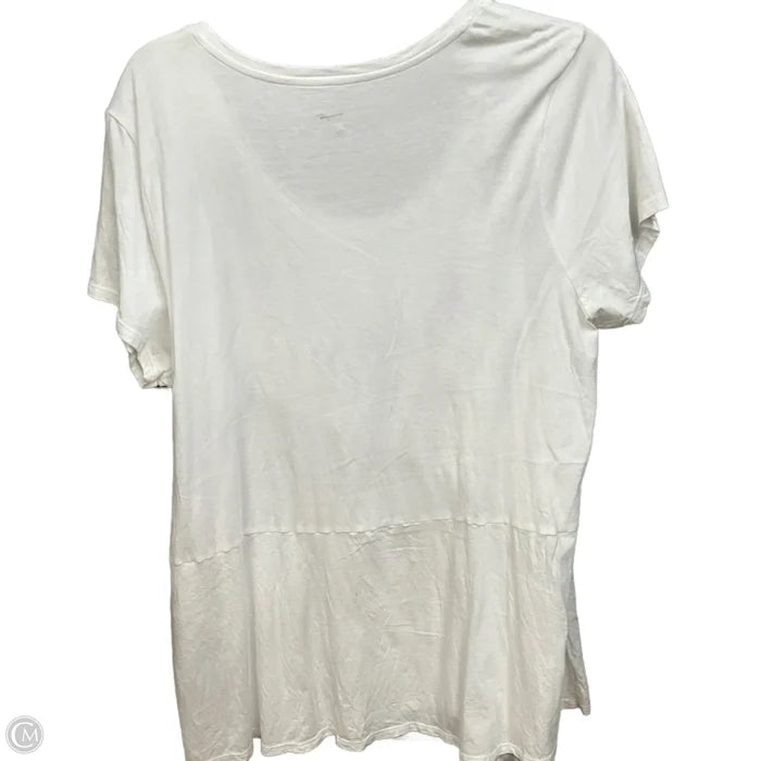 Top Short Sleeve Basic By Pure Jill In White, Size: L