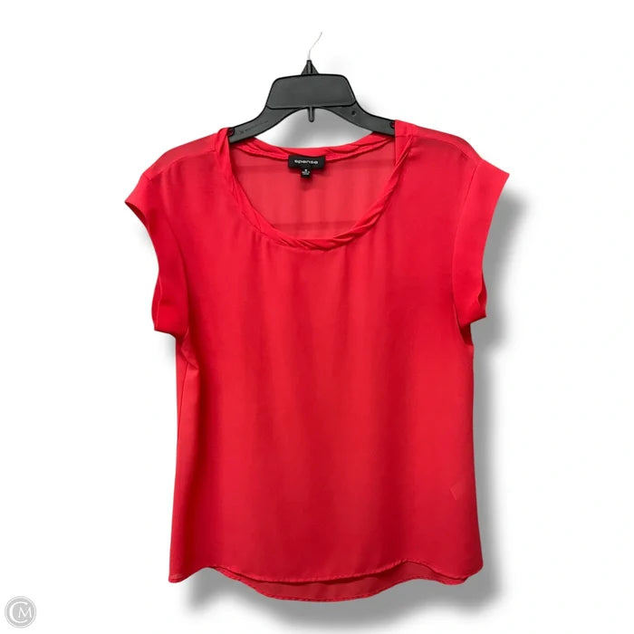 Top Short Sleeve Basic By Spense In Pink, Size: M