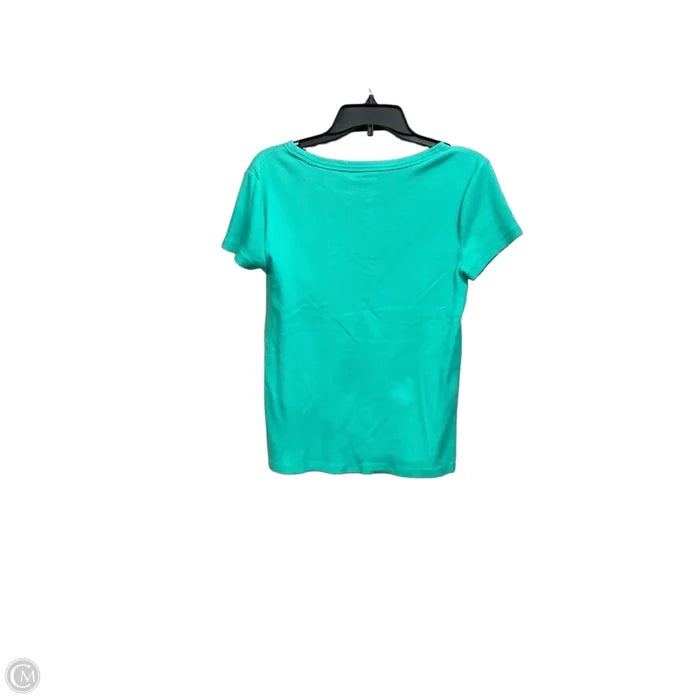 Top Short Sleeve Basic By Talbots In Green, Size: Lp