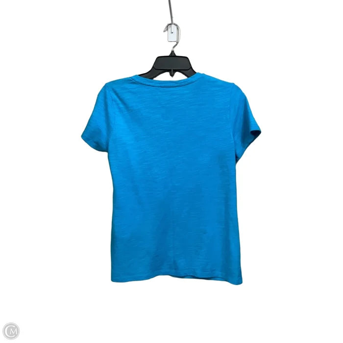 Top Short Sleeve Basic By Talbots In Teal, Size: Lp