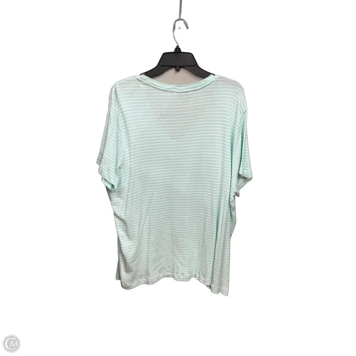 Top Short Sleeve Basic By Vineyard Vines In Striped Pattern, Size: 3x