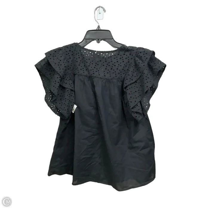 Top Short Sleeve By A New Day In Black, Size: M
