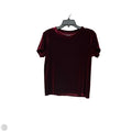 Top Short Sleeve By Abercrombie And Fitch In Maroon, Size: Xs