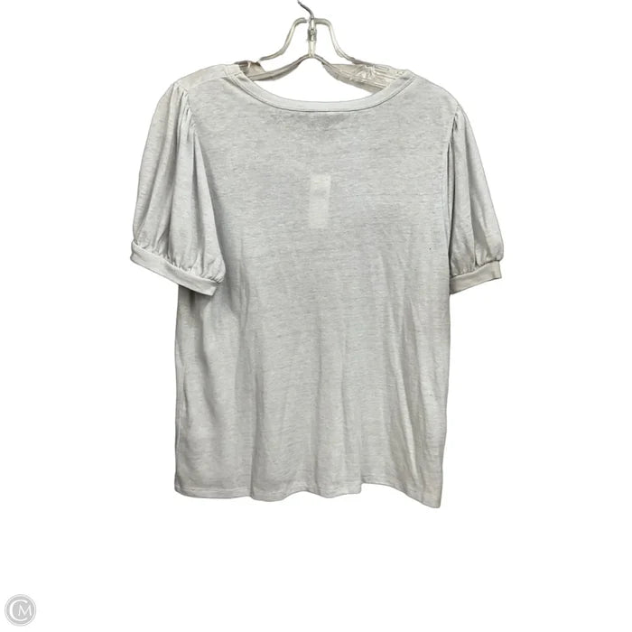 Top Short Sleeve By Banana Republic In Grey, Size: M