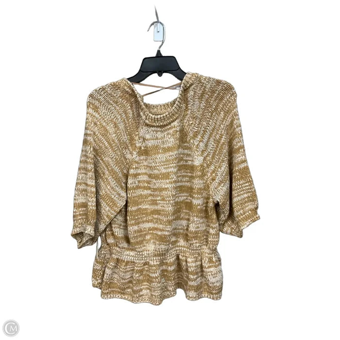 Top Short Sleeve By C And C In Tan, Size: Xl