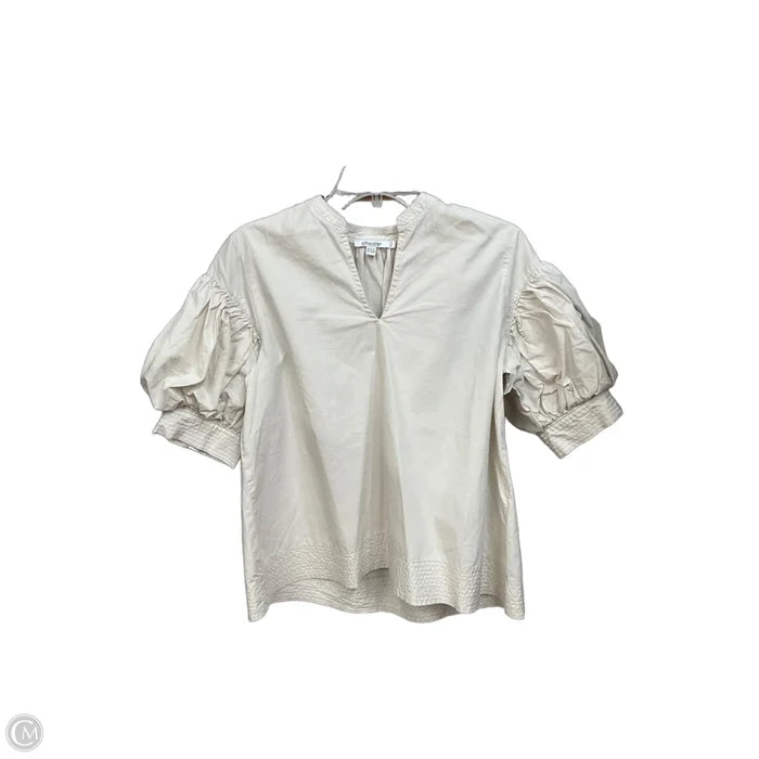 Top Short Sleeve By Chicos In Beige, Size: S