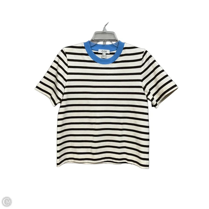 Top Short Sleeve By Cos In Striped Pattern, Size: S