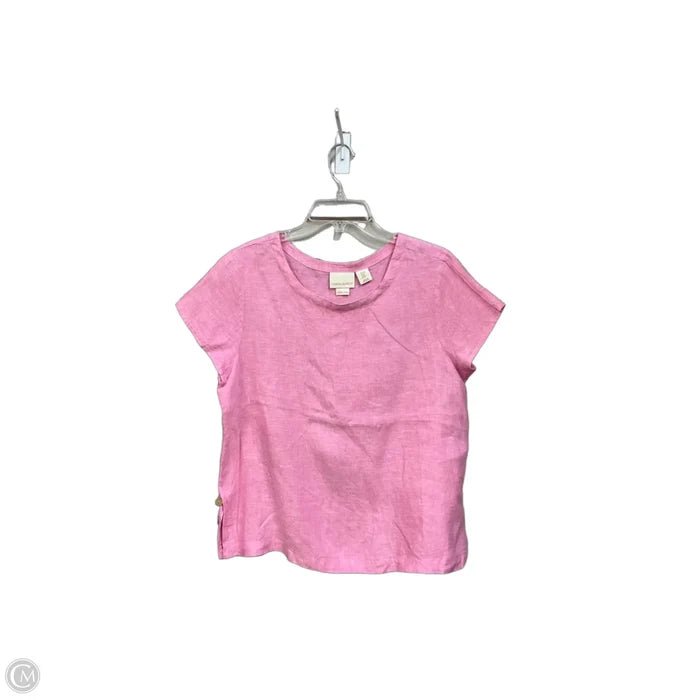 Top Short Sleeve By Cynthia Rowley In Pink, Size: M