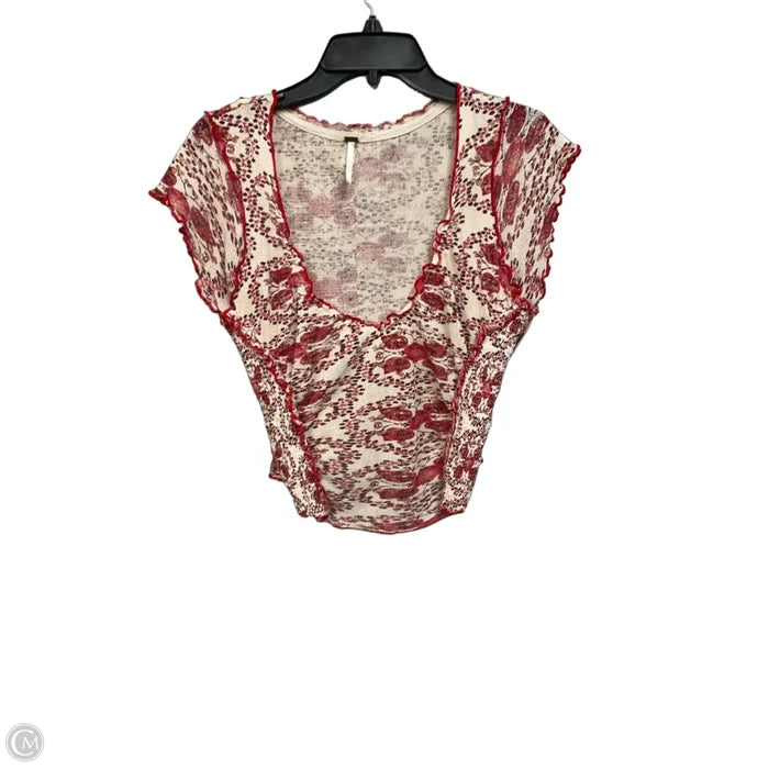 Top Short Sleeve By Free People In Multi-colored, Size: L