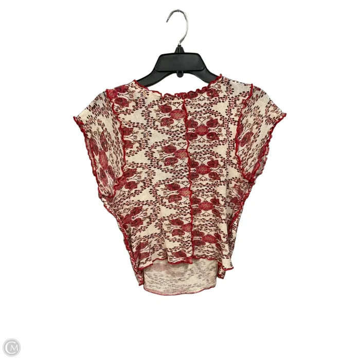 Top Short Sleeve By Free People In Multi-colored, Size: L