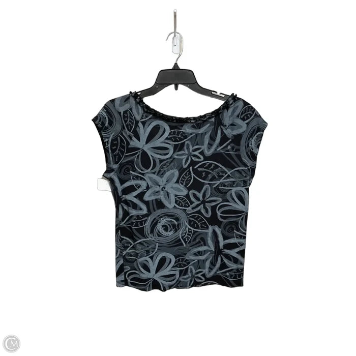 Top Short Sleeve By Fresh Produce In Black & Grey, Size: M