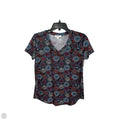 Top Short Sleeve By Freshman In Blue & Red & White, Size: S