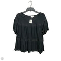 Top Short Sleeve By Gap In Black, Size: M
