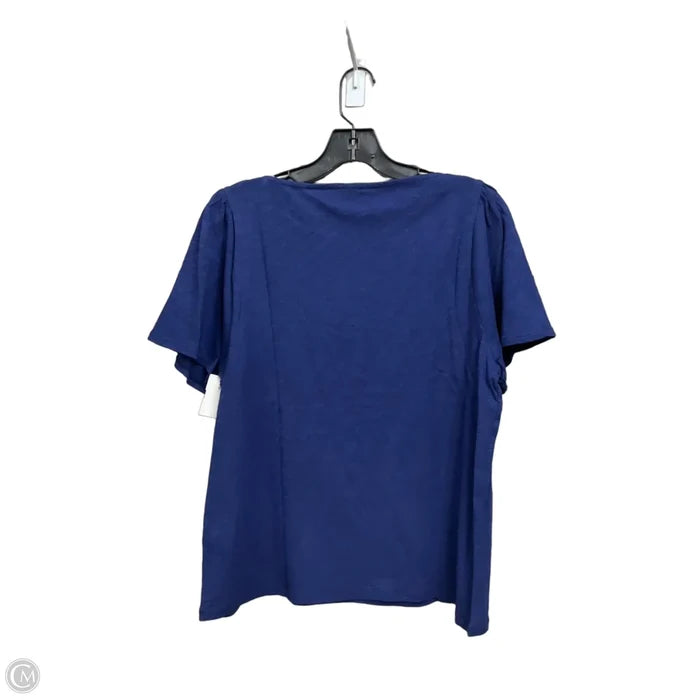 Top Short Sleeve By J. Crew In Blue, Size: M
