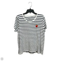 Top Short Sleeve By J. Crew In Striped Pattern, Size: Xl