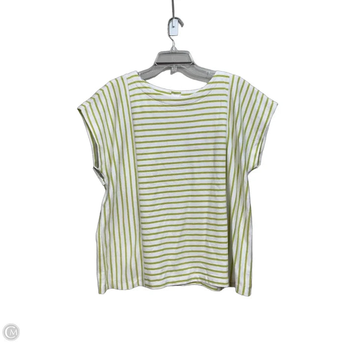 Top Short Sleeve By J. Jill In Striped Pattern, Size: L