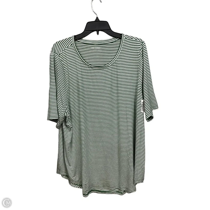 Top Short Sleeve By Lane Bryant In Striped Pattern, Size: 1x