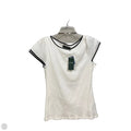 Top Short Sleeve By Lauren By Ralph Lauren In White, Size: M