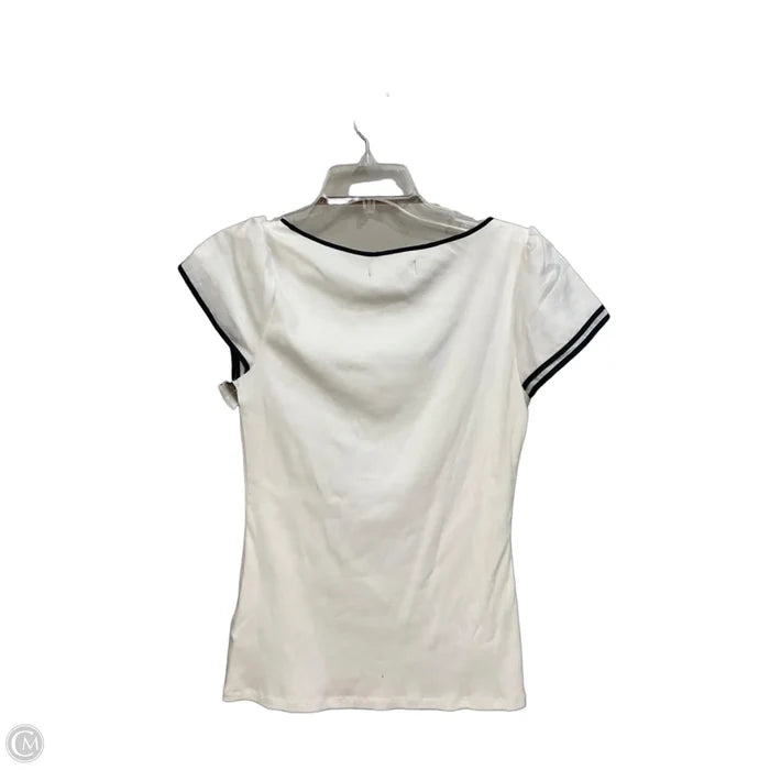 Top Short Sleeve By Lauren By Ralph Lauren In White, Size: M