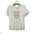Top Short Sleeve By Life Is Good In White, Size: M