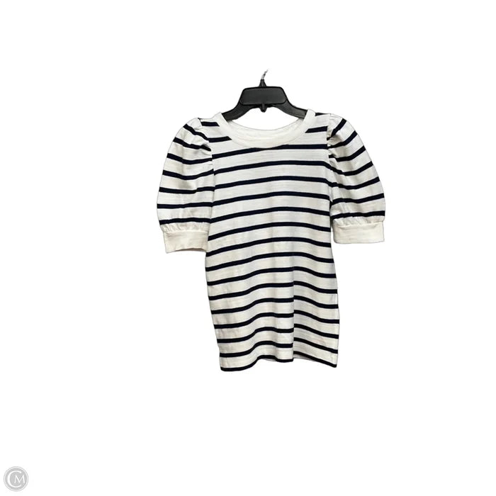 Top Short Sleeve By Loft In Striped Pattern, Size: Xs