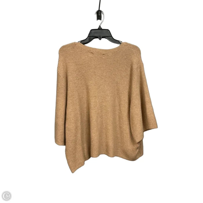 Top Short Sleeve By Loft In Tan, Size: Xl