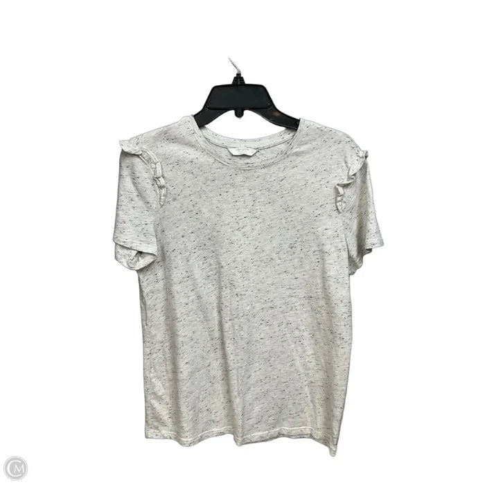 Top Short Sleeve By Lucky Brand In Grey, Size: M