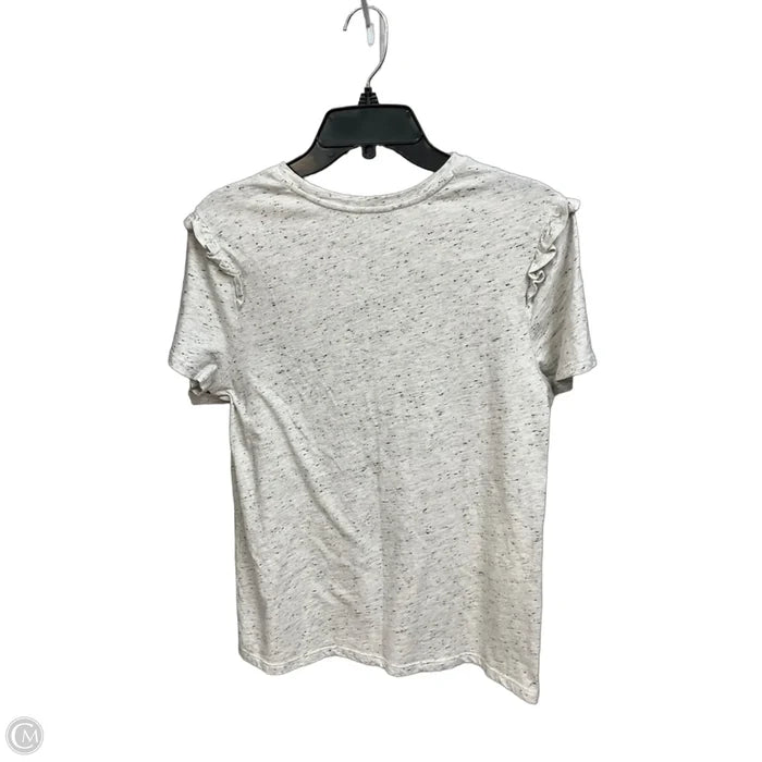 Top Short Sleeve By Lucky Brand In Grey, Size: M