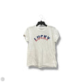 Top Short Sleeve By Lucky Brand In White, Size: S
