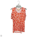 Top Short Sleeve By Michael By Michael Kors In Tropical Print, Size: 1x