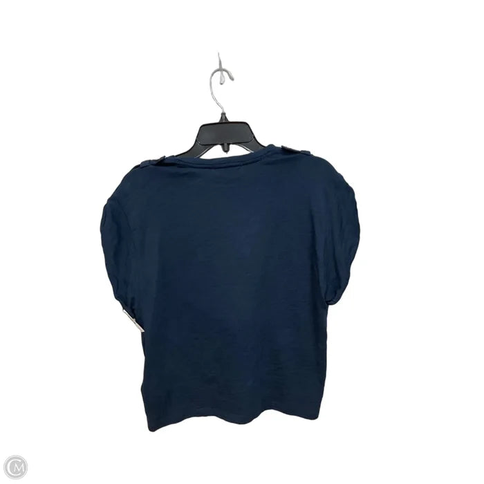 Top Short Sleeve By Nation In Navy, Size: M