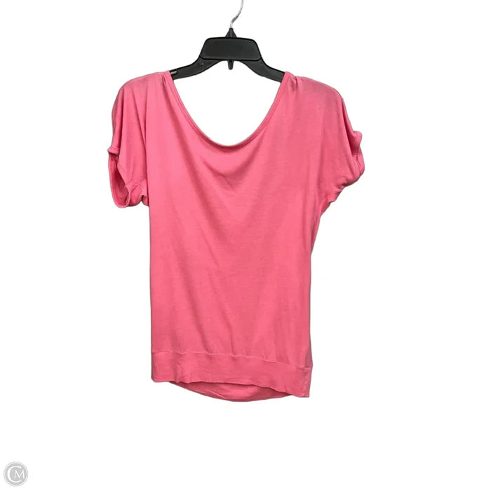 Top Short Sleeve By New York And Co In Pink, Size: Xs