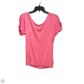 Top Short Sleeve By New York And Co In Pink, Size: Xs