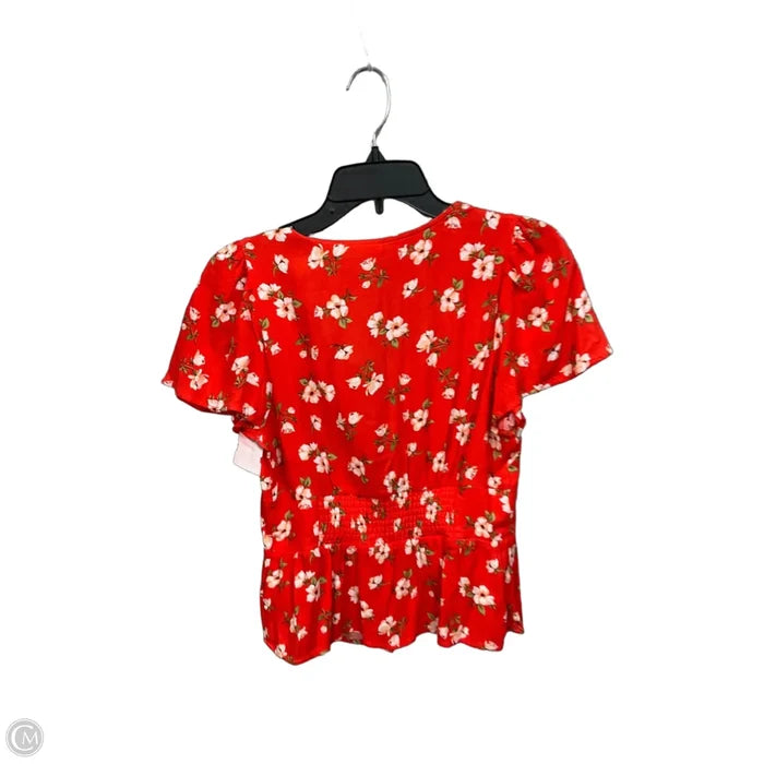 Top Short Sleeve By Old Navy In Floral Print, Size: S