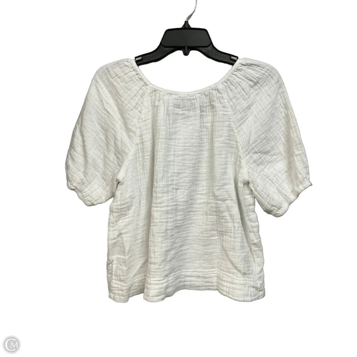 Top Short Sleeve By On 34th In White, Size: L
